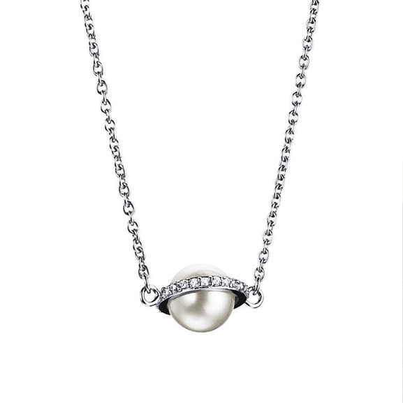 Day Pearl & Stars Necklace White Gold von Efva Attling, Schneller Versand - Nordicspectra.de