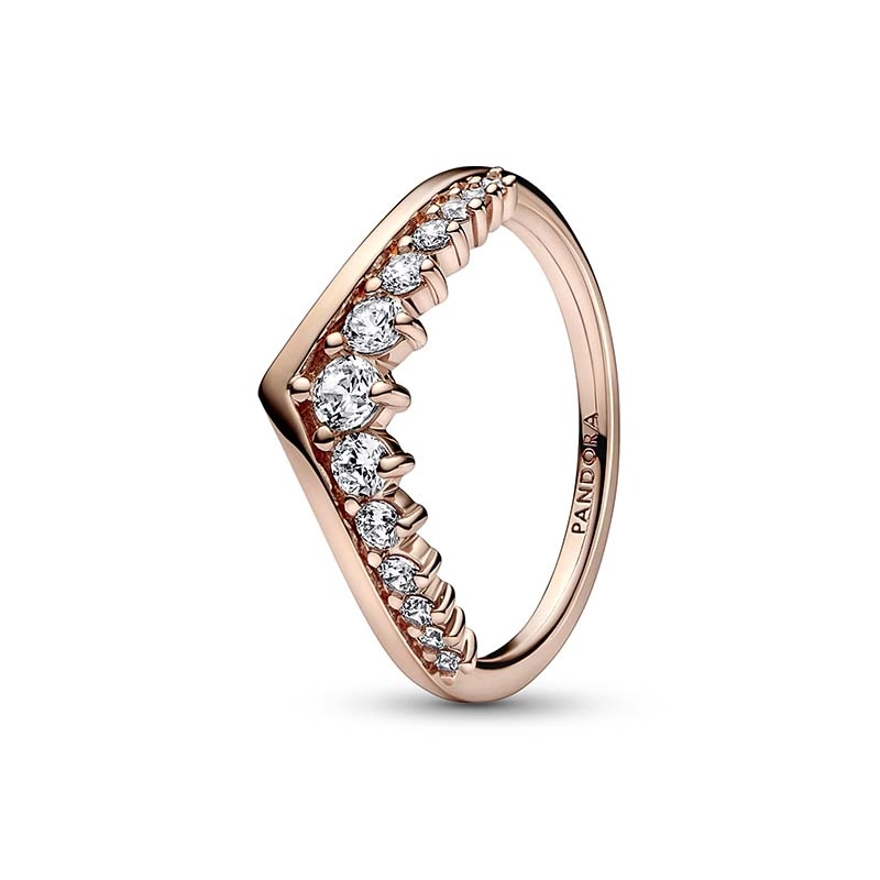 PANDORA - Pandora Timeless Wish Floating Pavé Ring Rosé