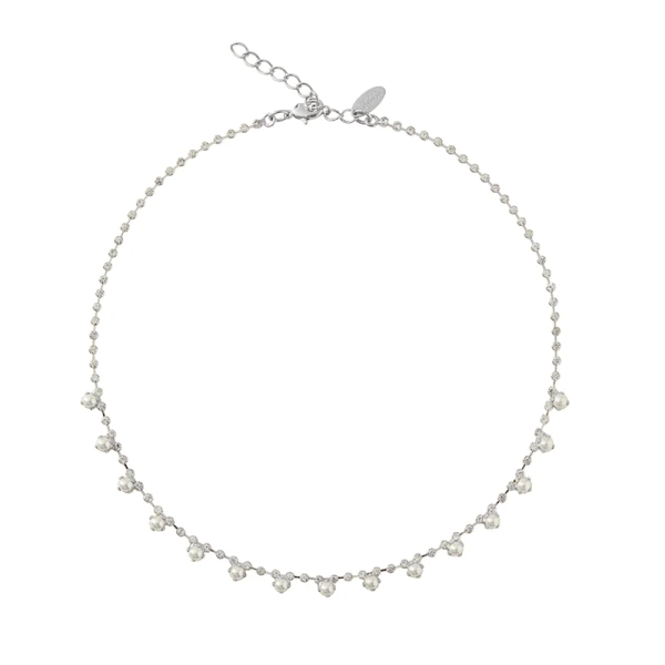 Lily Necklace Rhodium Pearl - Caroline Svedbom - Snabb frakt & paketinslagning - Nordic Spectra