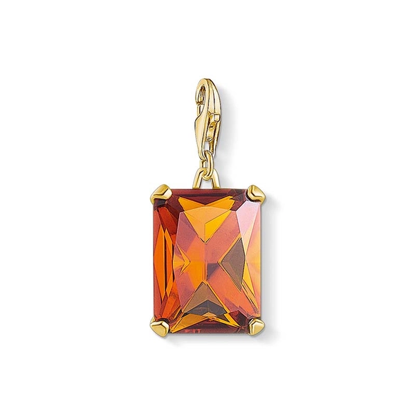 Stor Orange Juvel Guld Berlock - Thomas Sabo berlock - Snabb frakt & paketinslagning - Nordicspectra.se