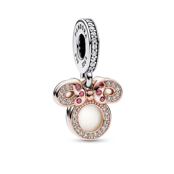 Disney Minnie Maus Silhouette Doppelter Charm-Anhänger von PANDORA, Schneller Versand - Nordicspectra.de