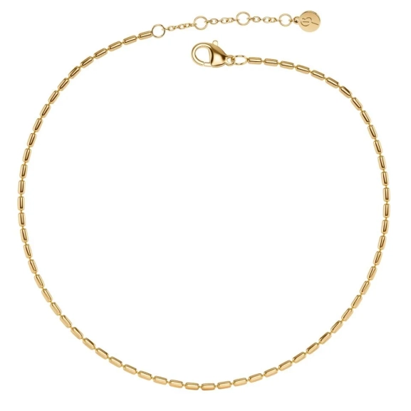 Elegant vristlänk i 14K guldplätering med avlånga