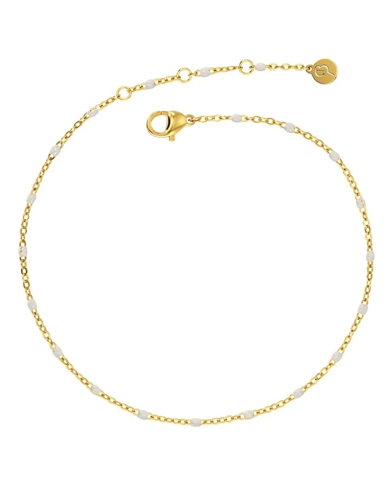 Edblad – Perlina Chain Anklet White Gold
