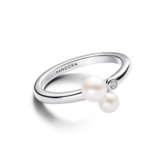 Duo Behandelte Süßwasserzuchtperlen Ring - PANDORA - Nordic Spectra
