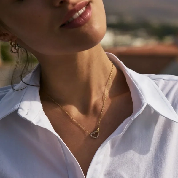 Eternal Heart Necklace Gold - Edblad - Snabb frakt & paketinslagning - Nordic Spectra