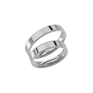238-4 White Gold - Wedding & engagement rings - Schalins - Scandinavian design - Nordic Spectra