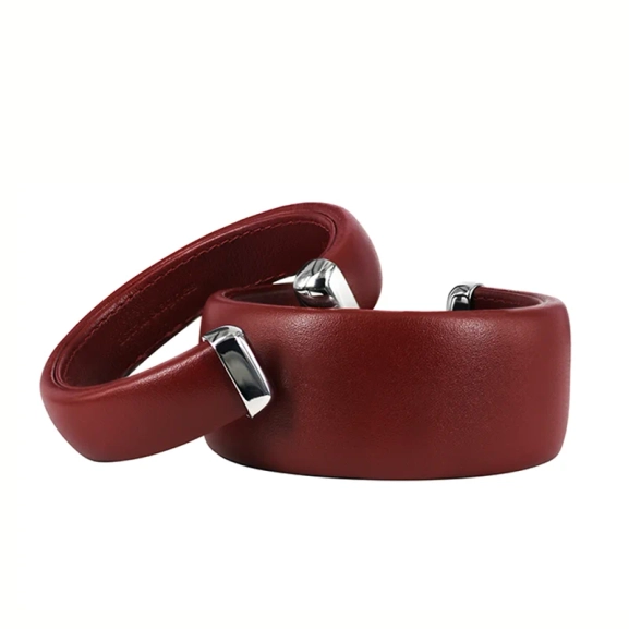AVA Läder Armband Burgundy 30 mm - Astrid & Agnes - Nordic Spectra