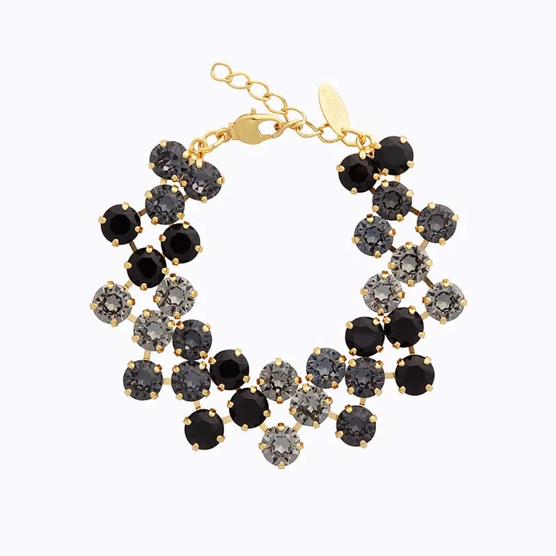 Caroline Svedbom - Livia Bracelet Gold Black Combo