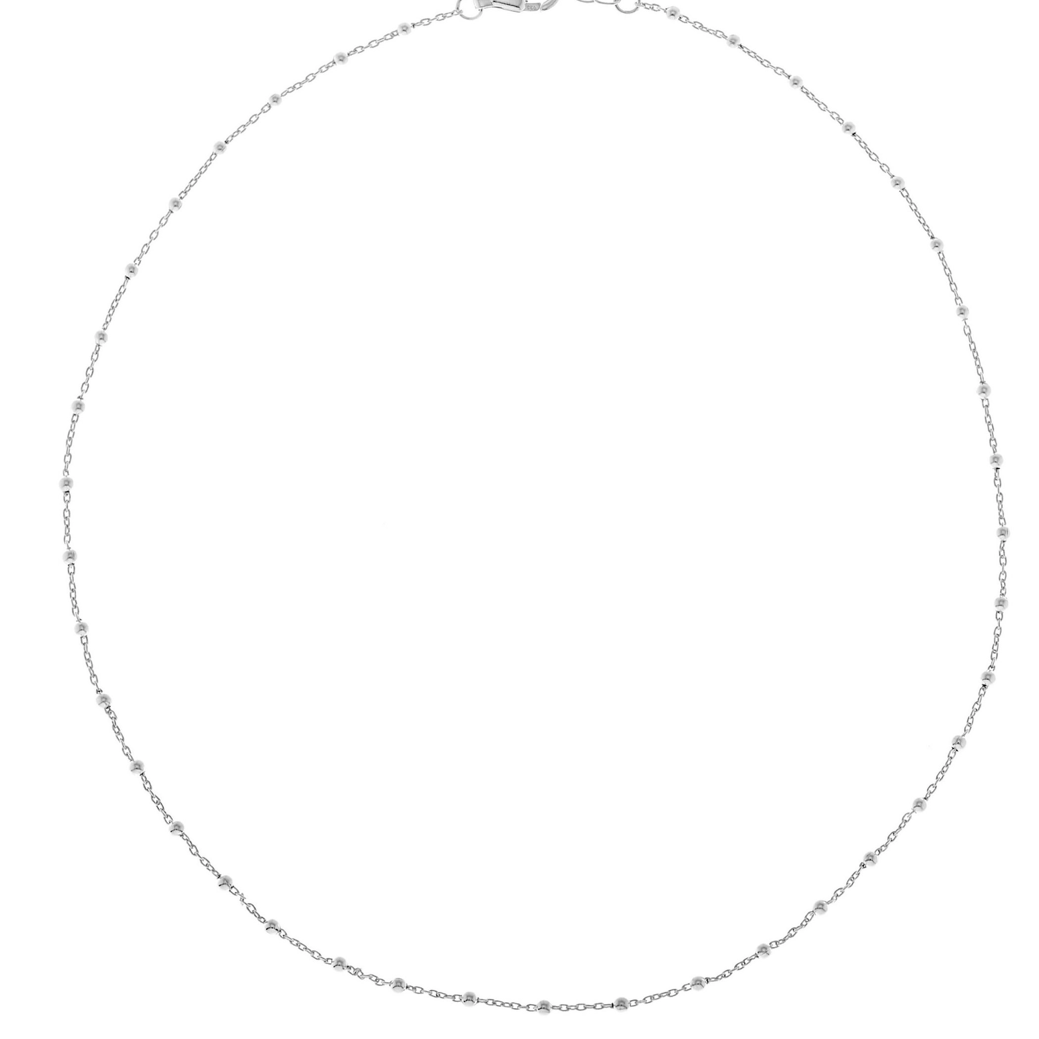 CU Jewellery - Two Beaded Necklace Silver