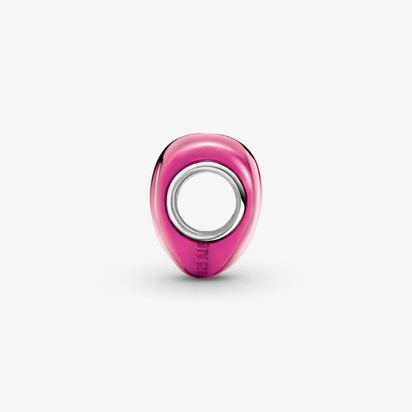 Metallisk Rosa Hjärtberlock - PANDORA - Snabb frakt & paketinslagning - Nordicspectra.se