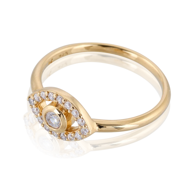 Devine Eye Mini Ring Guld - Carolina Gynning - Moderna smycken med en betydelse - Nordic Spectra