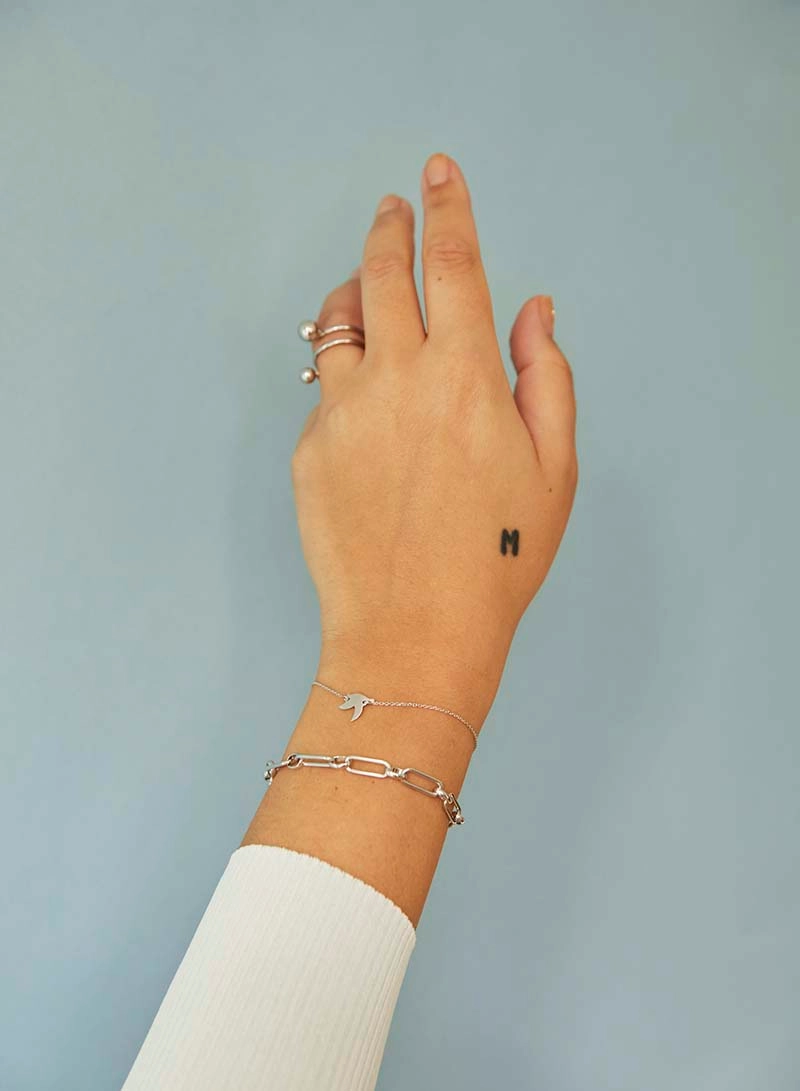 Peace Small Bracelet Silver -CU Jewellery - Snabb frakt & paketinslagning - Nordicspectra.se