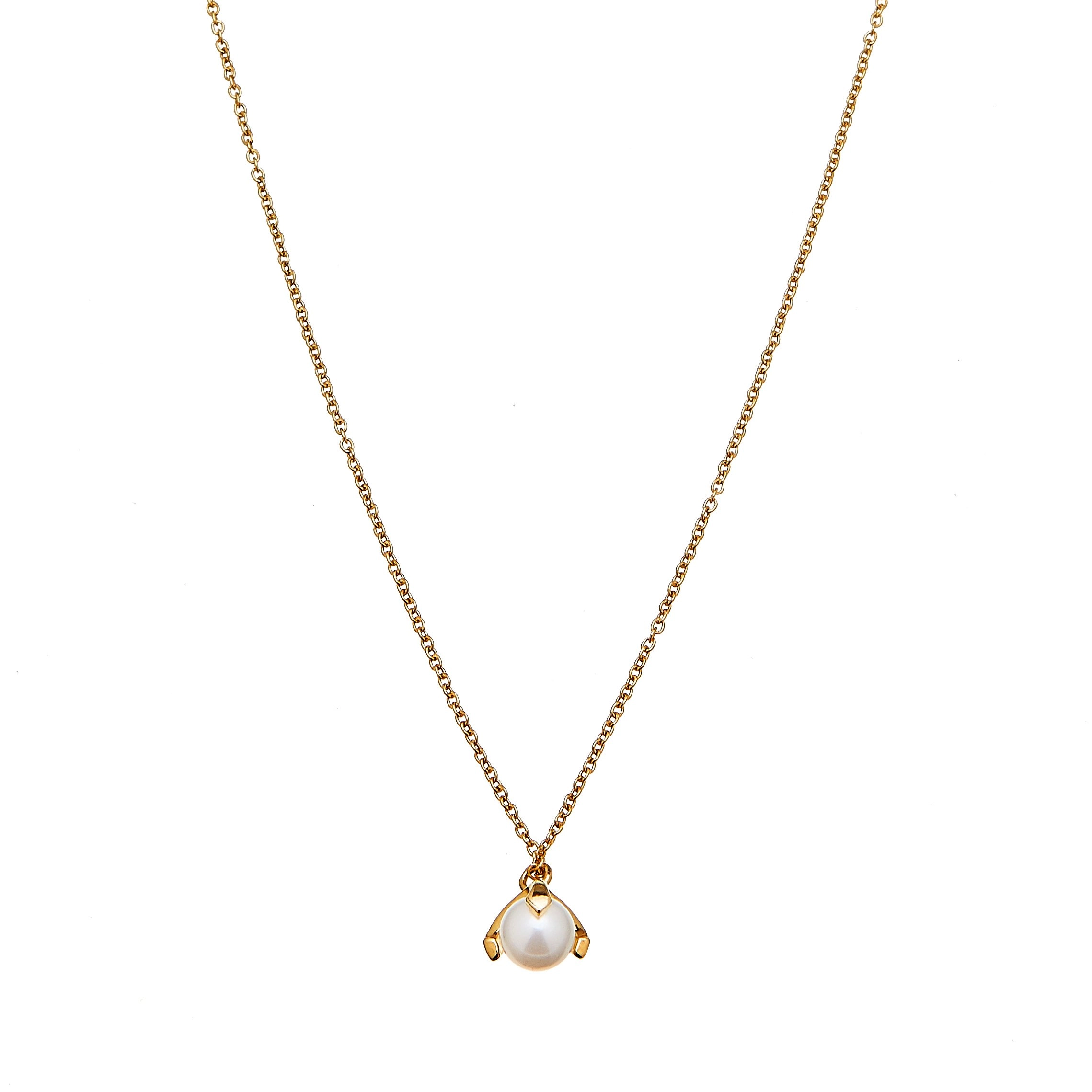 CU Jewellery - Pearl Short Necklace Gold