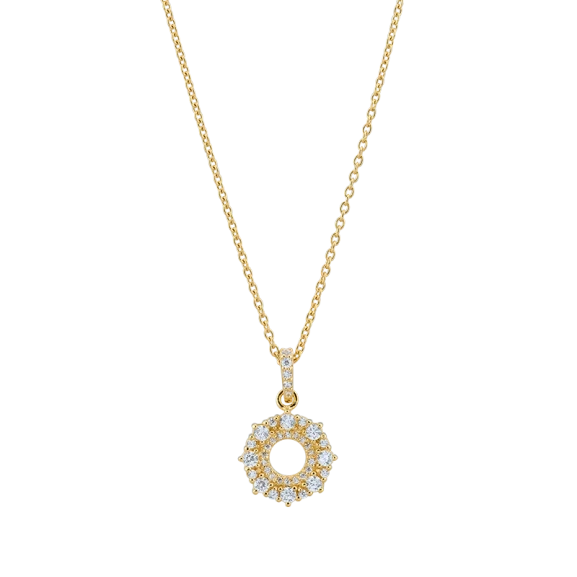 Circle of Trust Halsband Guld - elegant halsband i guld med minimalistisk design