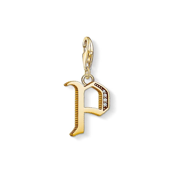 Charm-Anhänger Buchstabe P Gold von Thomas Sabo, Schneller Versand - Nordicspectra.de