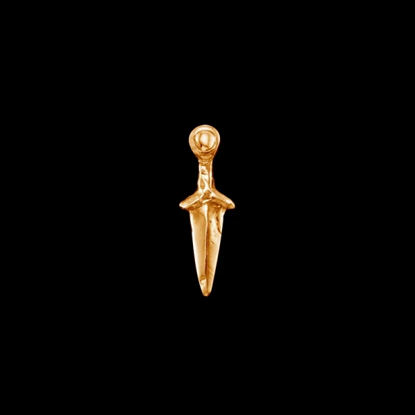 Ace of Swords Ear Stud Gold