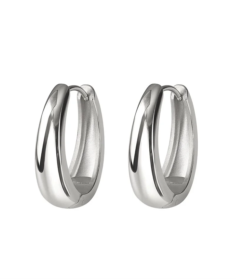 ALINA Stora Hoops Stål - Astrid & Agnes - Nordic Spectra