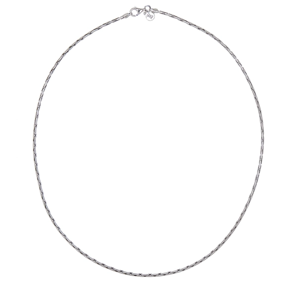 Bear plain neck silver 50 cm -CU Jewellery - Snabb frakt & paketinslagning - Nordicspectra.se