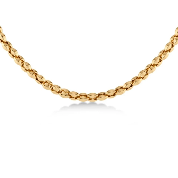 Halsband i 14K guldplätering med fasettslipad