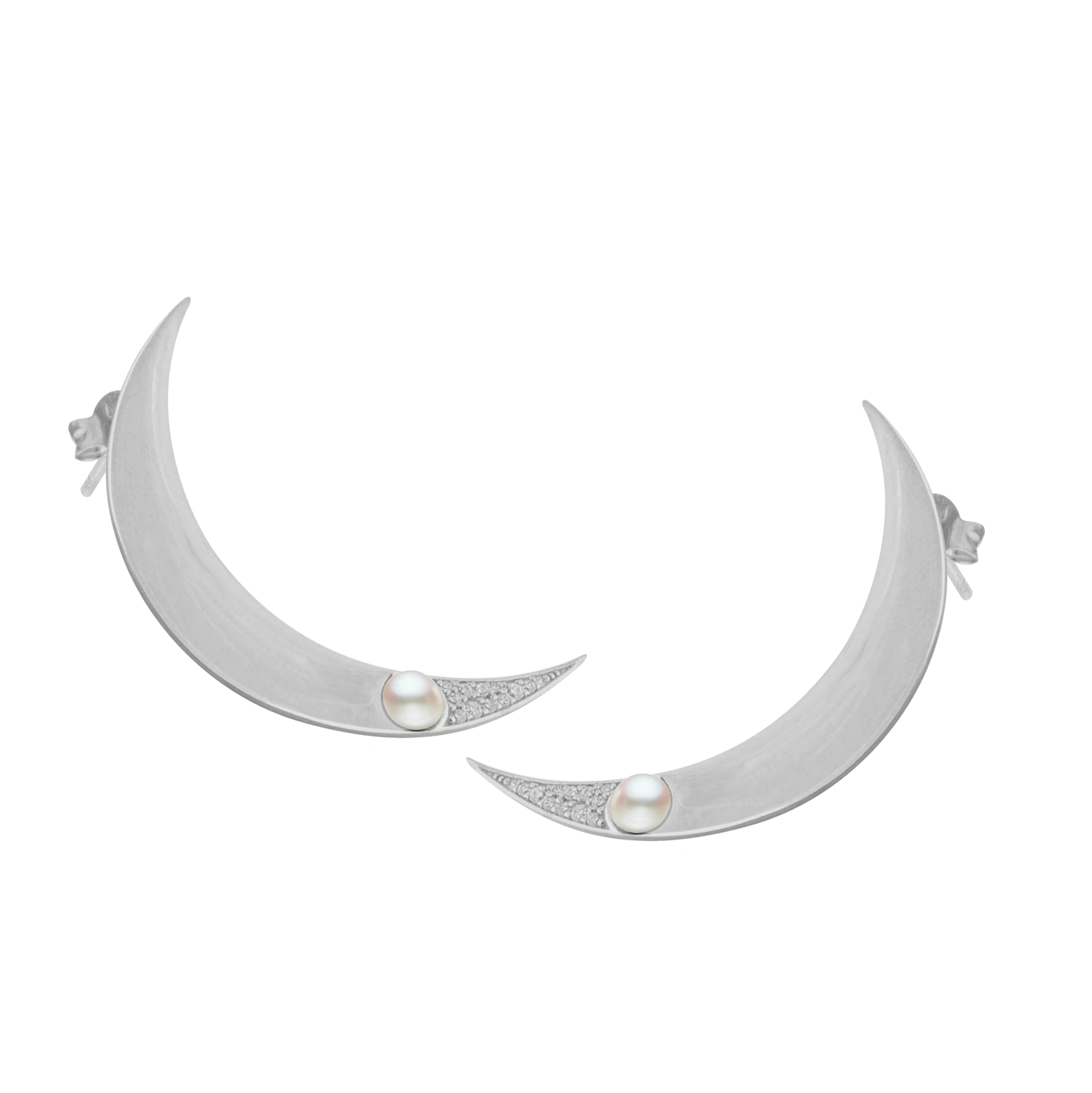 CU Jewellery - One Moon Ear Silver