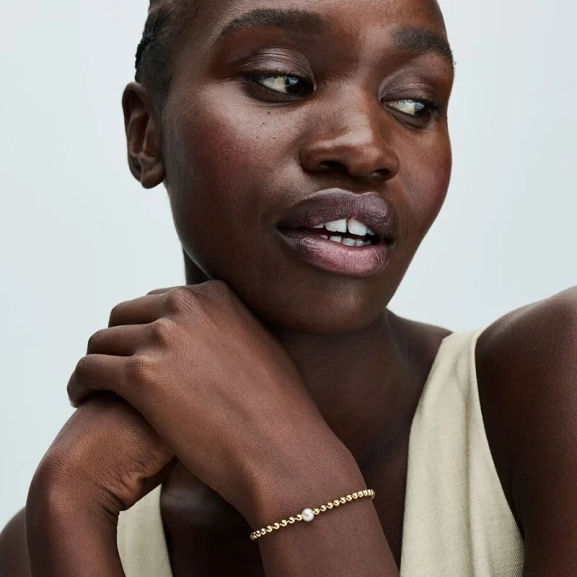 Behandelte Süßwasserzuchtperle & Kugeln Armband - PANDORA - Nordic Spectra