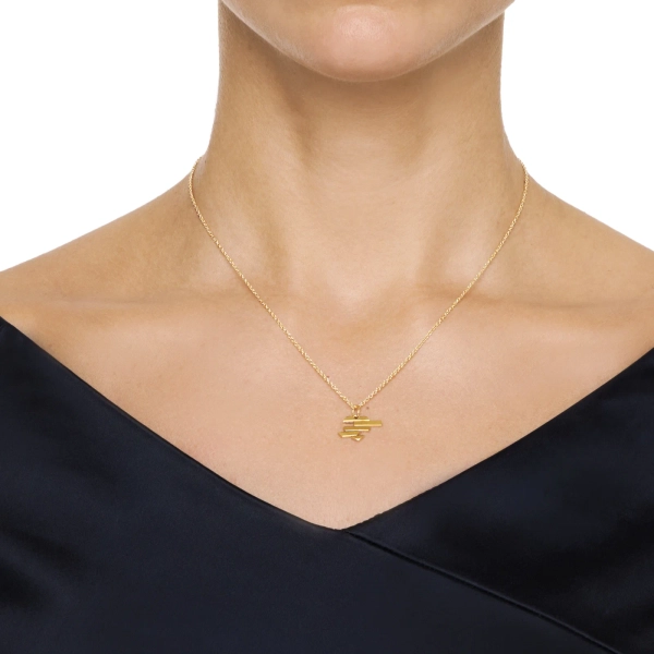 18K guldhalsband med formbart hjärthänge från Efva Attling
