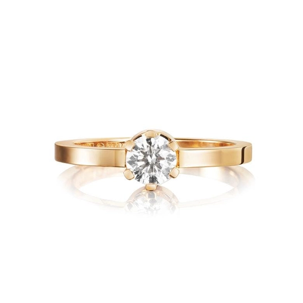 Crown Wedding Ring 0.50 ct Gold - Efva Attling ringar - Snabb frakt & paketinslagning - Nordicspectra.se