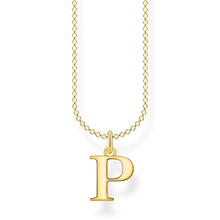 Thomas Sabo - Bokstavshalsband Guld - P