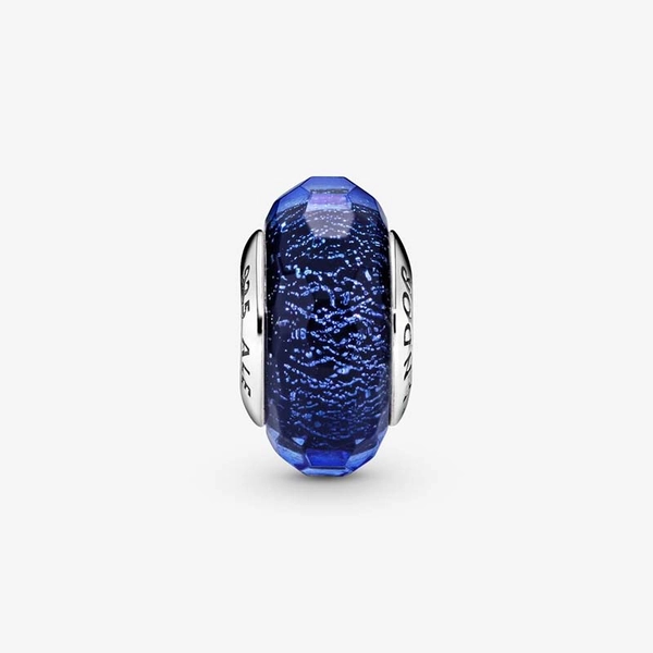 Facettiertes Blaues Murano-Glas-Charm von PANDORA, Schneller Versand - Nordicspectra.de