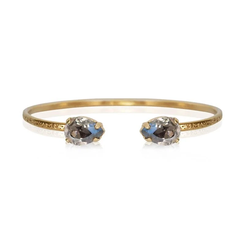 Caroline Svedbom - Petite Drop Bracelet Gold Black Diamond