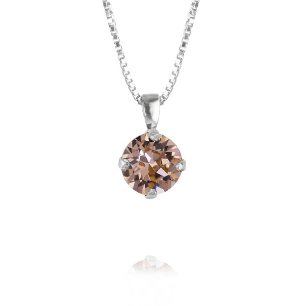 Classic Petite Necklace Rhodium Vintage Rose - Caroline Svedbom - Nopea toimitus ja lahjapakkaus - Nordic Spectra