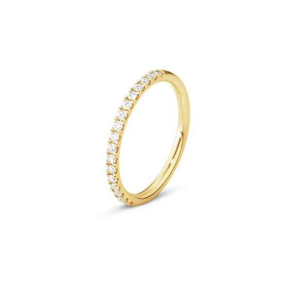 Aurora Halvallians Guld med Diamanter 0.19 ct - Georg Jensen ringar - Snabb frakt & paketinslagning - Nordicspectra.se