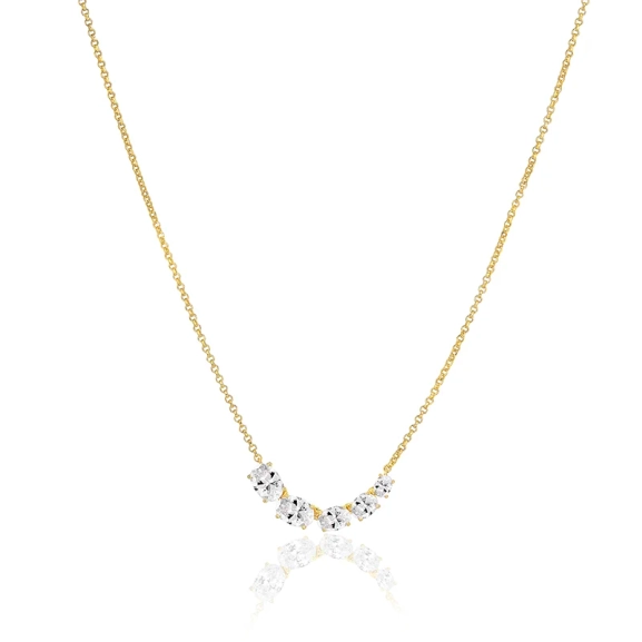 Ellisse Cinque Necklace Gold Sif Jakobsilta