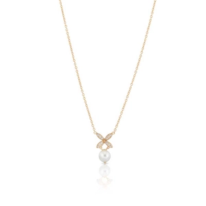 Ellipse Mini Pearl Halsband Guld - Carolina Gynning Halsband - Snabb frakt & paketinslagning - Nordicspectra.se
