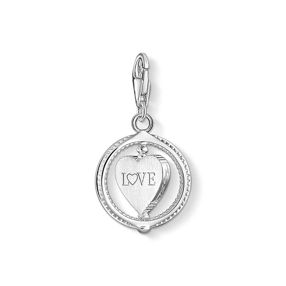 Charm-Anhänger Herz Pavé silber von Thomas Sabo, Schneller Versand - Nordicspectra.de