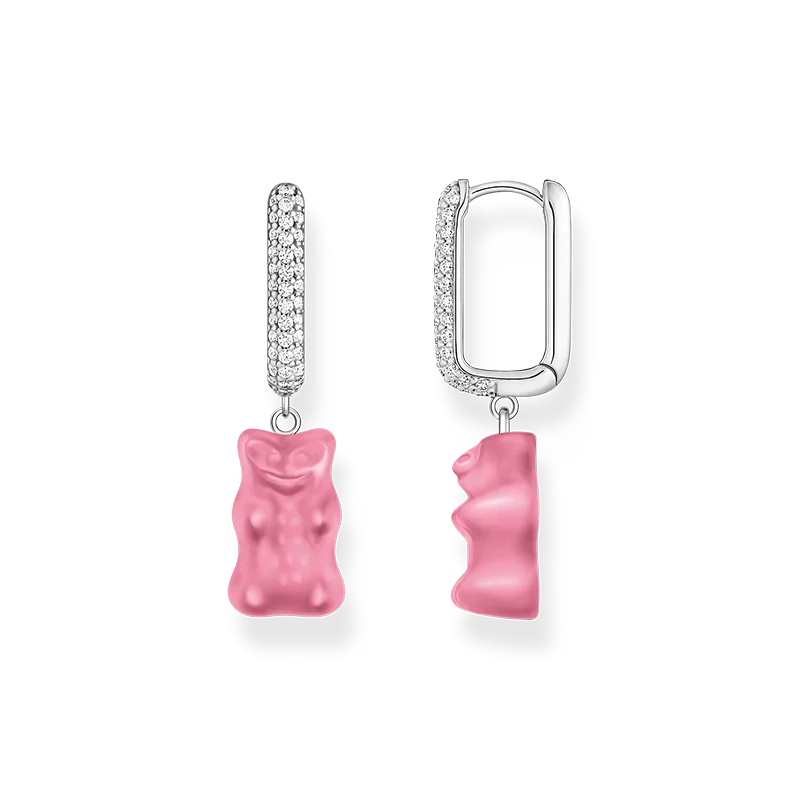 Thomas Sabo – HARIBO Singelcreol Rosa Gummibjörn med Glittrande Stenar
