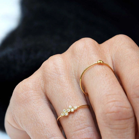 Loving Heart Drop Ring Gold - Drakenberg Sjölin Ringar - Snabb frakt & paketinslagning - Nordicspectra.se