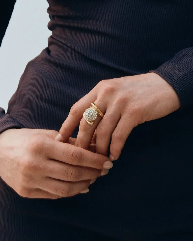 Bead Sparkle Ring Gold - Edblad - Snabb leverans - Gratis paketinslagning