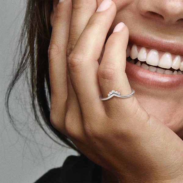 Diadem-Wishbone Ring von PANDORA, Schneller Versand - Nordicspectra.de