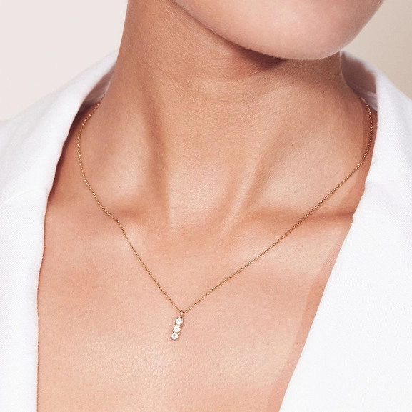 Bar Sparkle Necklace Gold - Edblad - Snabb frakt & paketinslagning - Nordicspectra.se