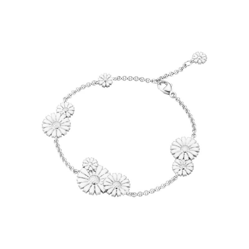 Georg Jensen - Daisy Vit Layered Armband