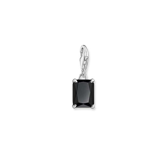 Charm-Anhänger Großer Stein Schwarz von Thomas Sabo, Schneller Versand - Nordicspectra.de