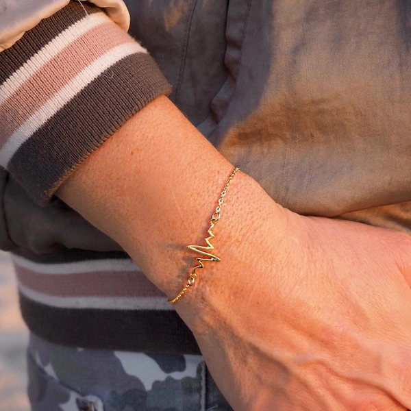 Heartbeat - Gold Armband von Sofia Wistam, Schneller Versand - Nordicspectra.de