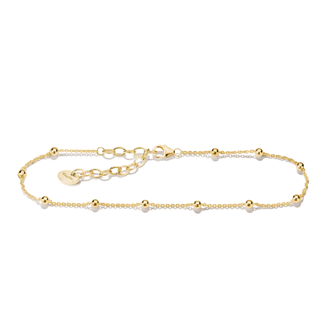 Ankellänk Dots Stål Guld