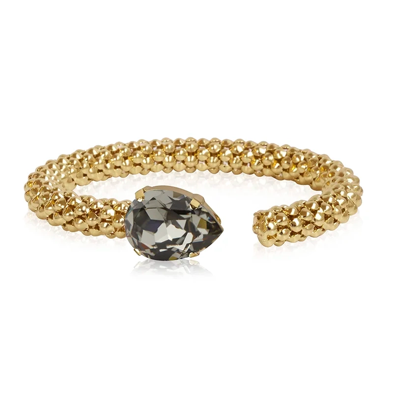 Caroline Svedbom - Classic Rope Bracelet Gold Black Diamond