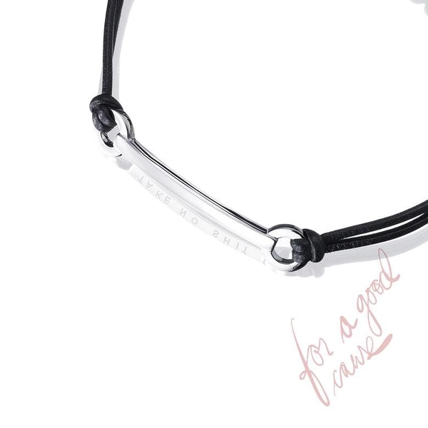 Take No Shit Leather Bracelet - Efva Attling - Suuri valikoima & ilmainen lahjapaketointi - Nordicspectra.fi