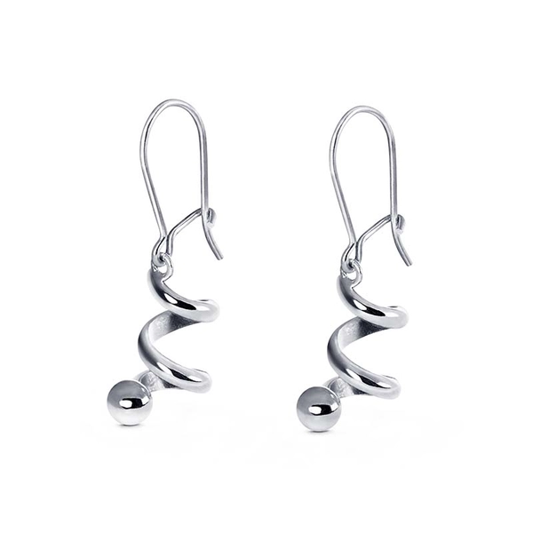 Spin On Earrings Krok White Gold - Nordic Spectra - Suuri valikoima & ilmainen lahjapaketointi - Nordicspectra.fi