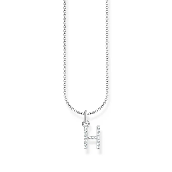 Glittrande Bokstavshalsband H - Thomas Sabo - Snabb leverans & paketinslagning - Nordic Spectra