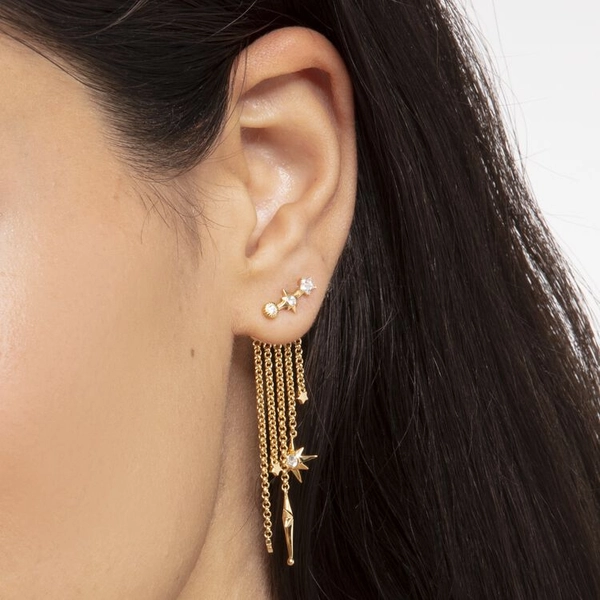 Ear Jacket med Stjärnor och Stenar Guld - Thomas Sabo örhängen - Snabb frakt & paketinslagning - Nordicspectra.se