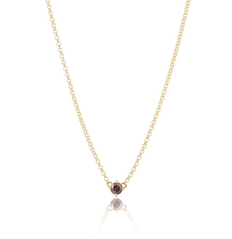 Time To Glow Mini Necklace - Smoke Guld - Carolina Gynning - Suuri valikoima & ilmainen lahjapaketointi - Nordicspectra.fi